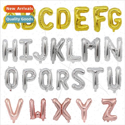 A-Z 16-inch Aluminum Alphabet Balloon Birthday Party Decorat