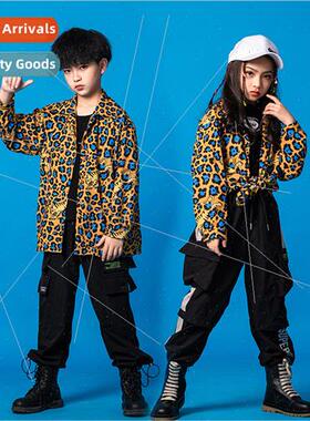 New hip-hop girls set dance su tide Korea runway navel leopa