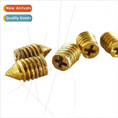 M2 M2.5 M3 Phillips Tip Set Screws Pure Copper Gold Tip Tail