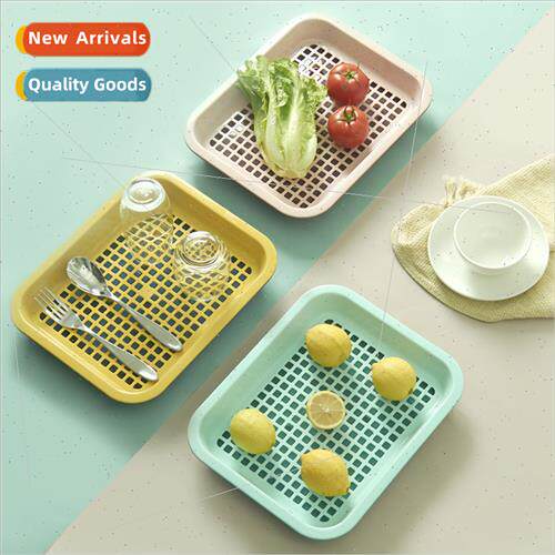 Colorful Double Layer Fru Tray Kchen Tools Detachable Rectan
