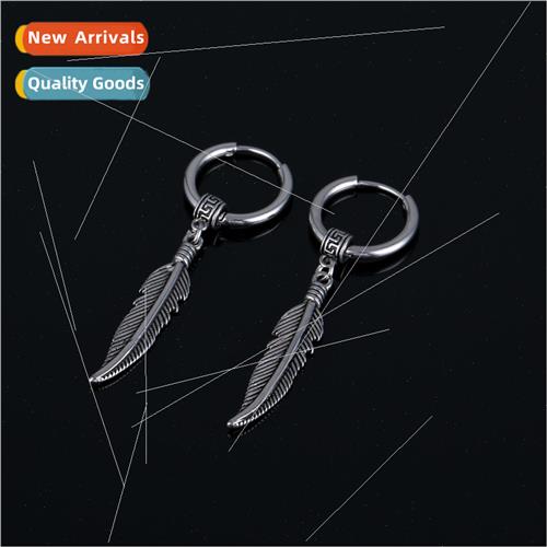 Autumn new tanium steel ear buckle earrings earrings clip wh