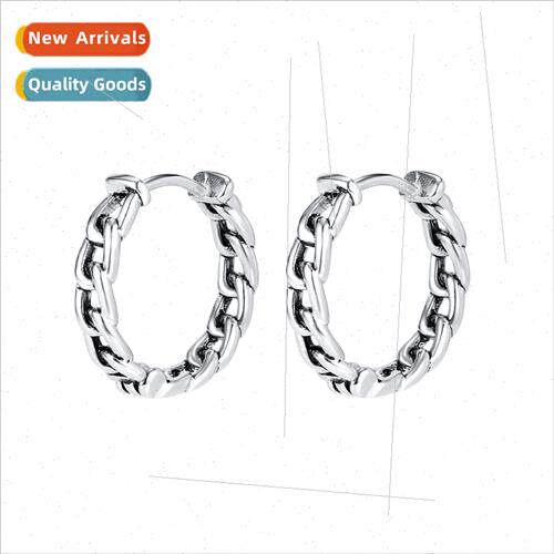Europe new men tanium steel chain earrings hundred wh earrin