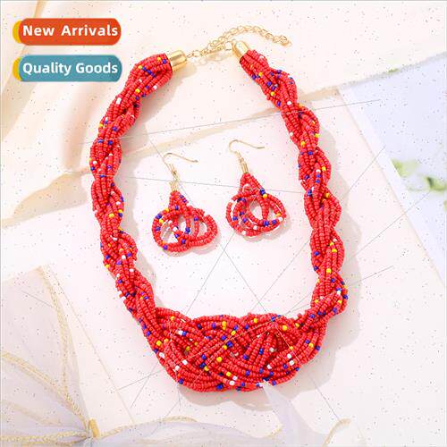 Europe Handmade beaded necklace simple nd women fall winter