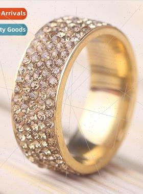 Europe new fashion simple zirconium five rows diamonds women