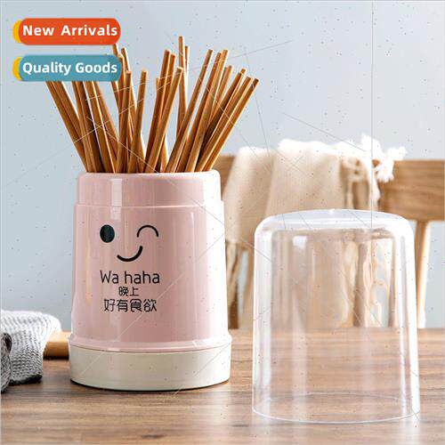 Ceramic Chopstick Cylinder ngle Storage Jar Chopstick Spoon
