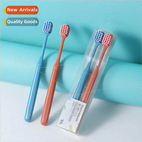 Thailspiral bristle wide head toothbrush adult two pack coup