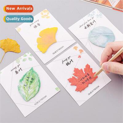 Creative Simulation Leaf Sticky Notes Tearable Sticky Notebo