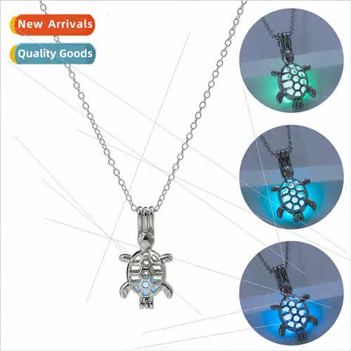 Halloween fashion creative glow-in-the-dark small turtle nec