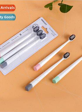 Adult Wide Head Toothbrush 3pcs Japan Bamboo Charcoal Toothb