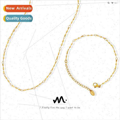 Korea ins niche fairy cold wind twist fine necklace bracelet