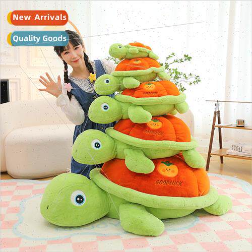 Large creative pumpkin turtle plush toys turtle mascot doll