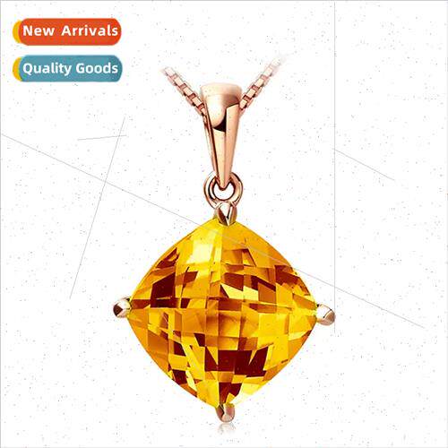 Rose gold colored gemstone pendant necklace necklace 4.5 car