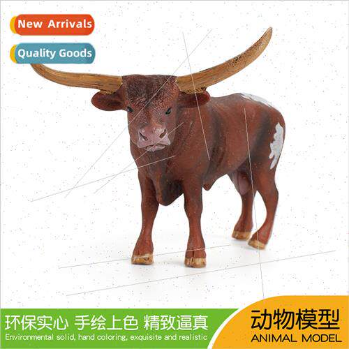 Farm Ranch Sandbox Props Australia Texas Longhorn Bull Solid