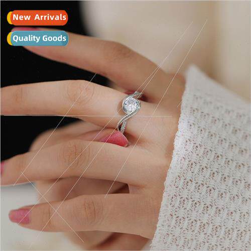 Europe trend simple ins cross zirconia ring适用women
