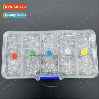 A total 300PCS 5 colors F3+5mm LED light-emting diode whe ha