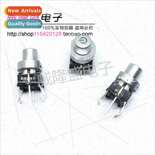 Tactile swch 6.8*6.8 single ear swch wh light C25 power symb
