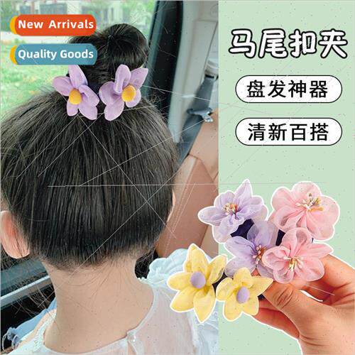 Girls new flower hairpin headdress Korea ltle girl pill head