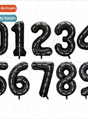 New 40 inch whe line black birthday large numbers adult birt