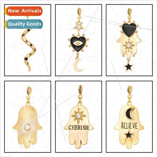 Europe Devil Eye Pendant Detachable Necklace ins