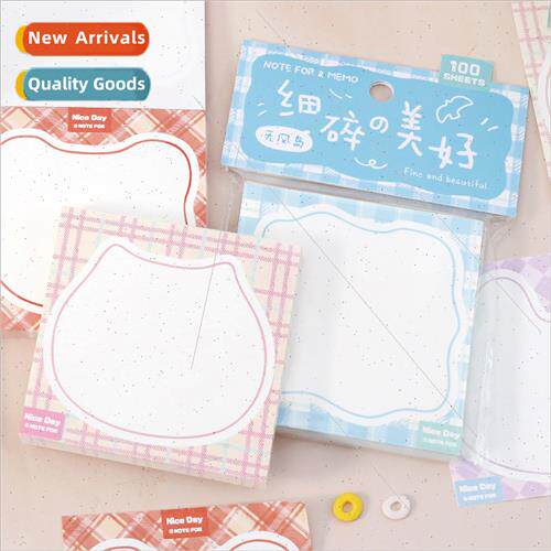 100 note pads fine beauty salt cute simple plaid handbook no