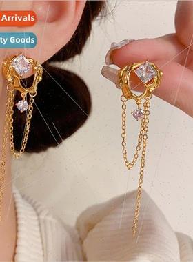 plating sweet cool metal cold wind metal zirconia tassel cha