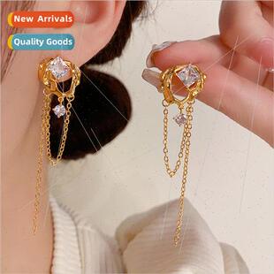 plating sweet cool metal cold wind metal zirconia tassel cha