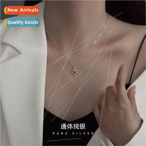 S925 silver gold-plated vintage court pendant collarbone cha