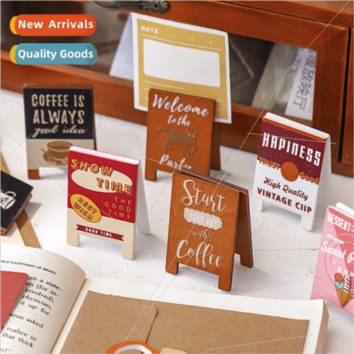 Vintage message clip cute wooden photo clip desktop ornament