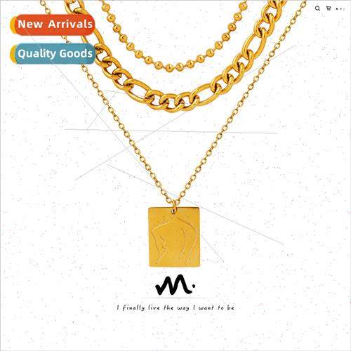 abstract curve figure geometric square plaque multi-layered