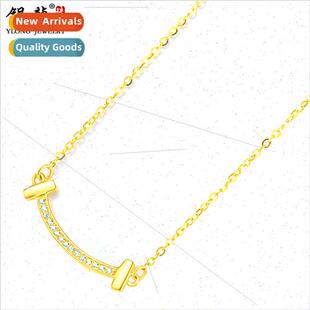 Gold necklace适用women gold necklace new gift girlfriend smi