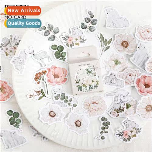 Boxed Stickers Pure Whe Forest Cute Vintage Plants Handbook