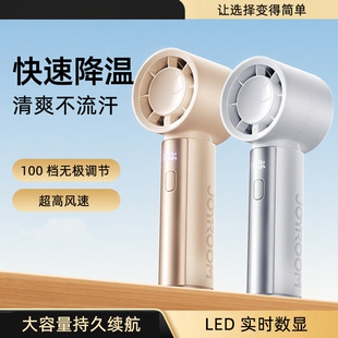 户外风扇高速暴力风扇户外静音降温数显便携手持风扇超长续航低音