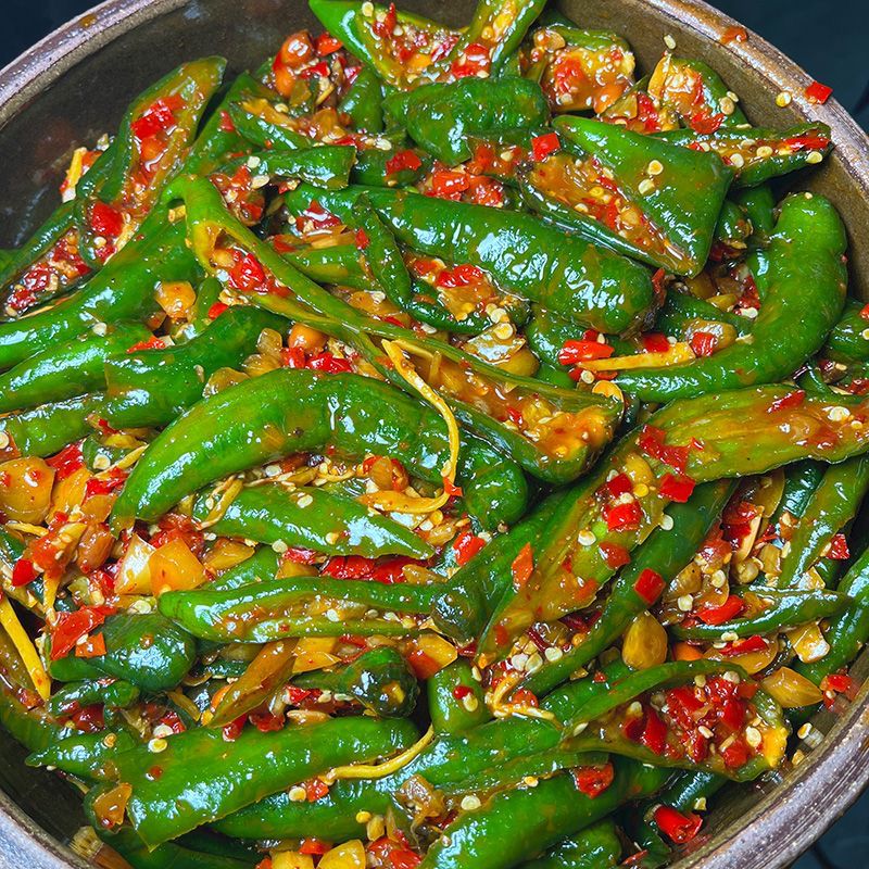 江西辣菜腌辣椒酸辣下饭菜辣椒酱咸菜泡菜脆辣青椒坛子辣椒凉拌菜