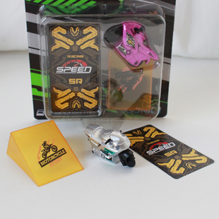 狗狗摩托车急速机车模型儿童可跑轨道摩托车小玩具口袋手指摩托车