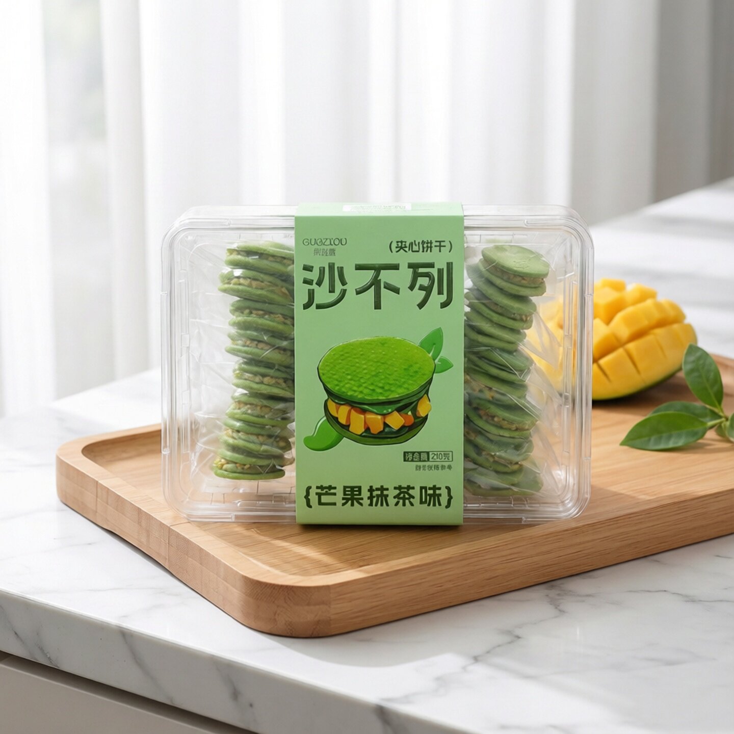 果滋趣沙不列蔓越莓牛扎夹心饼干