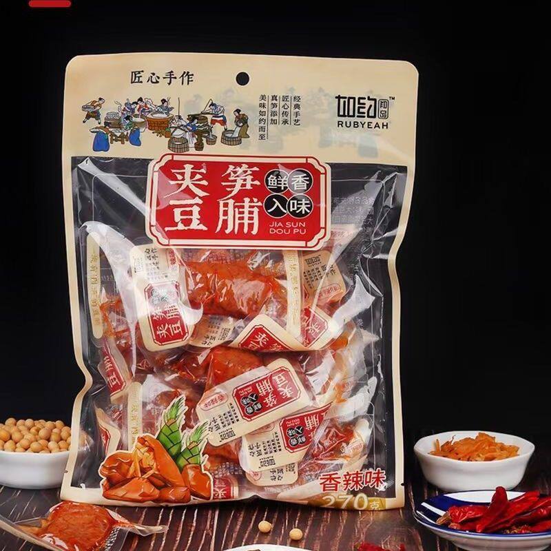 如约夹笋豆脯香辣卤味豆腐干