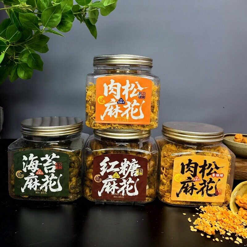 大纯丰麻花肉松麻花海苔图片