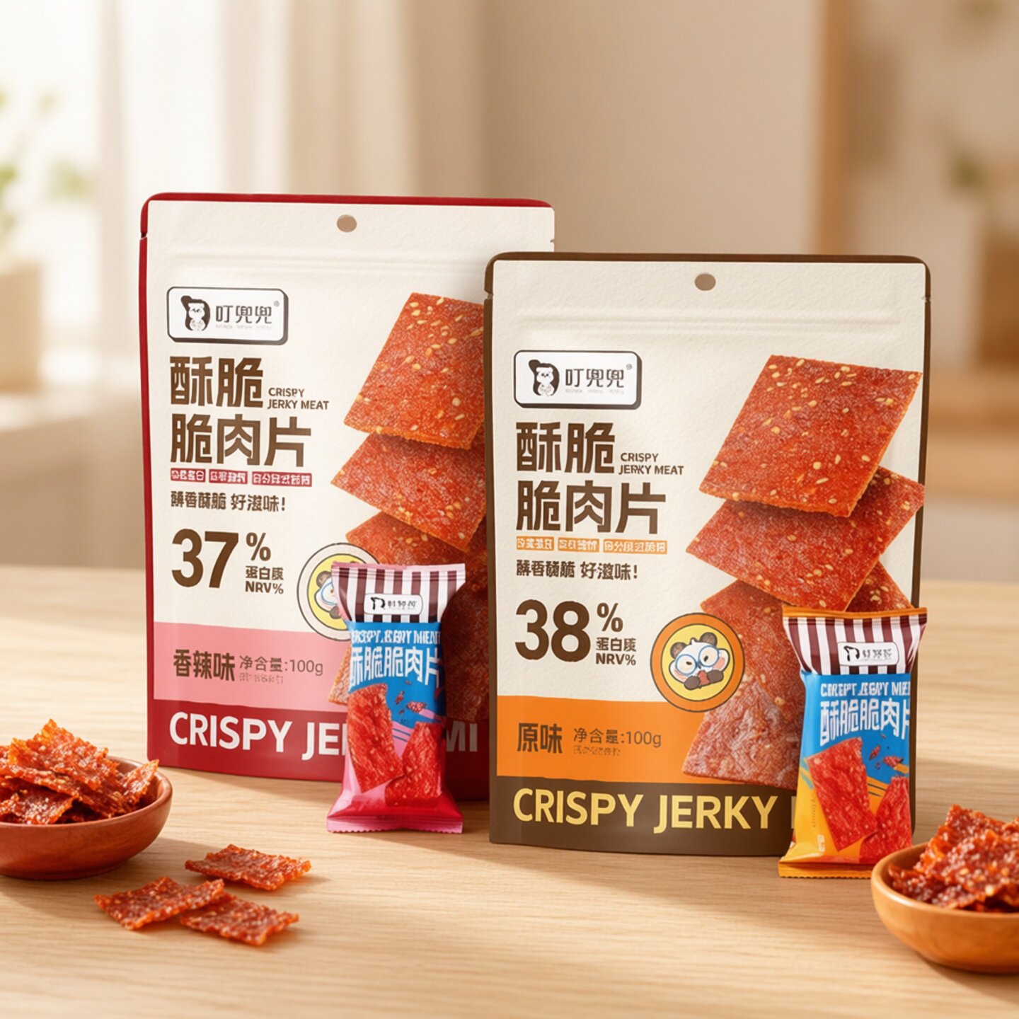巴旦木酥脆鸡肉脯独立装网红