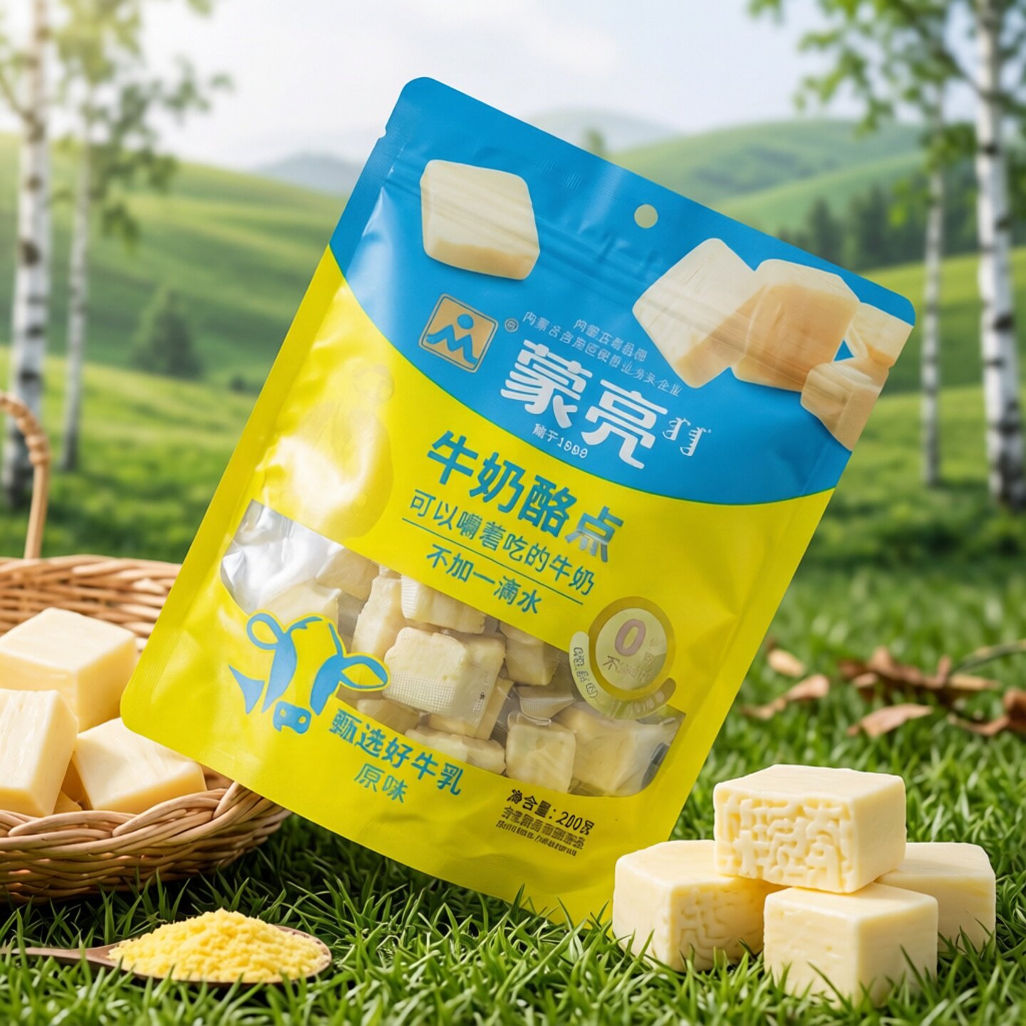 蒙亮内蒙原味牛奶酪独立装零食