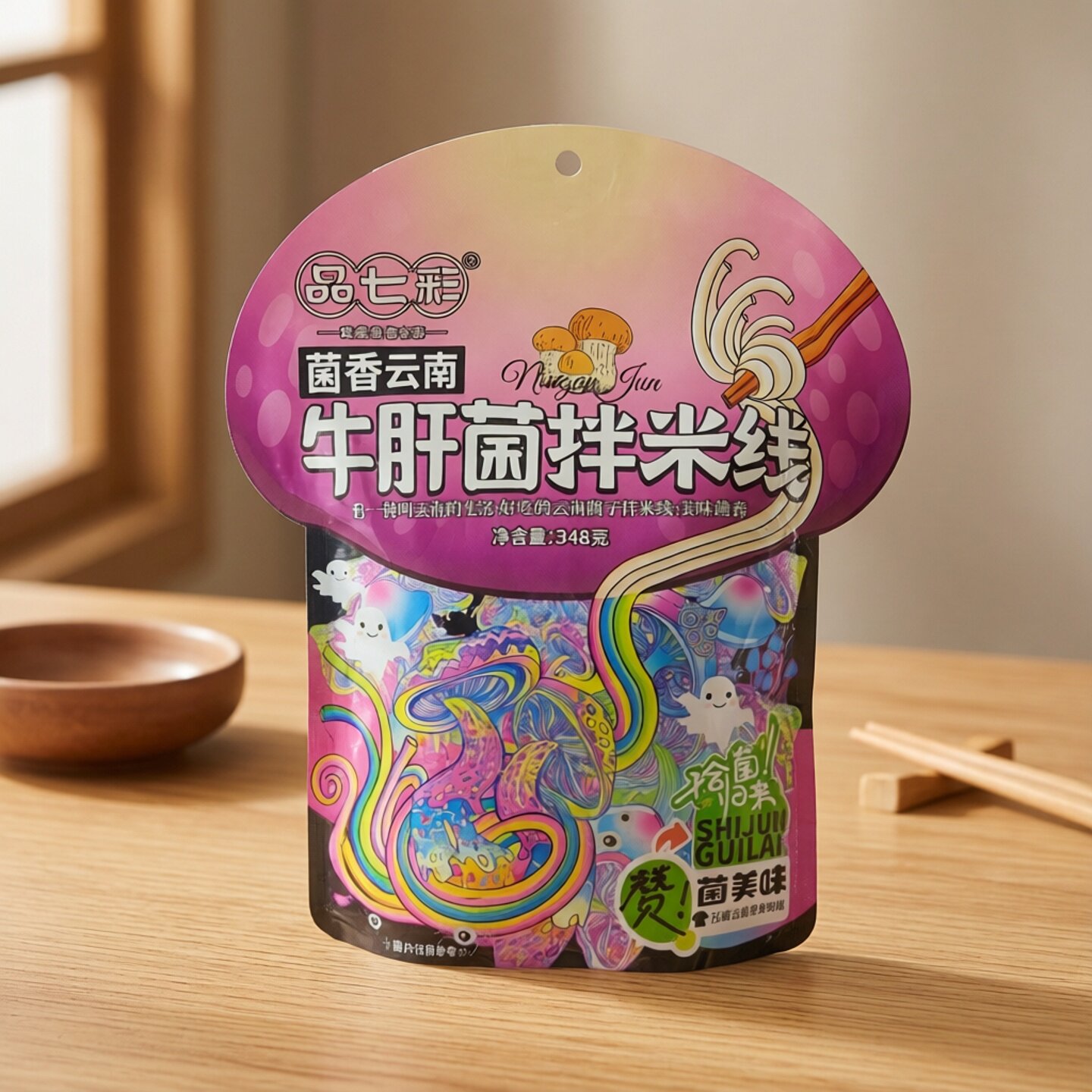 云南牛肝菌348g拌米线速食袋装