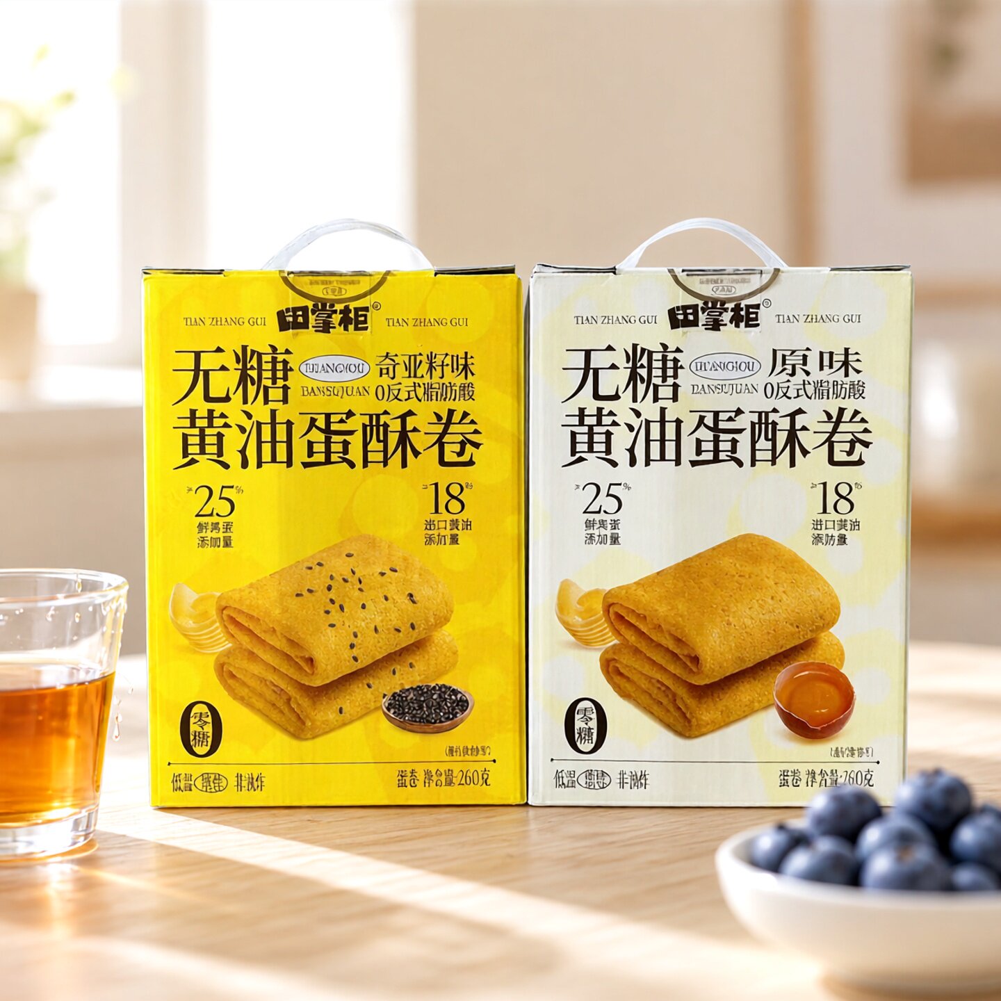 田掌柜无加糖黄油蛋酥卷260g