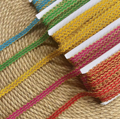 慕溪服装辅料3弯花边金丝S弯