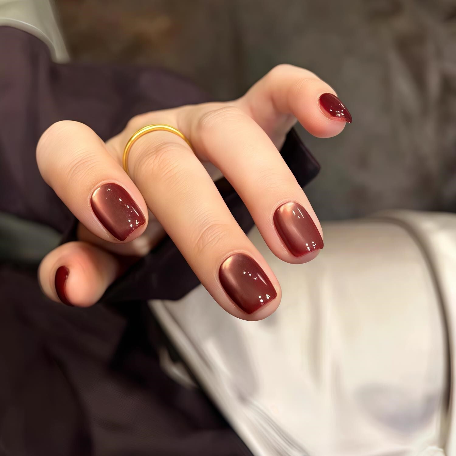 秋季百搭显白美甲美甲贴片假指甲成品可拆卸高质量手工穿戴甲高端