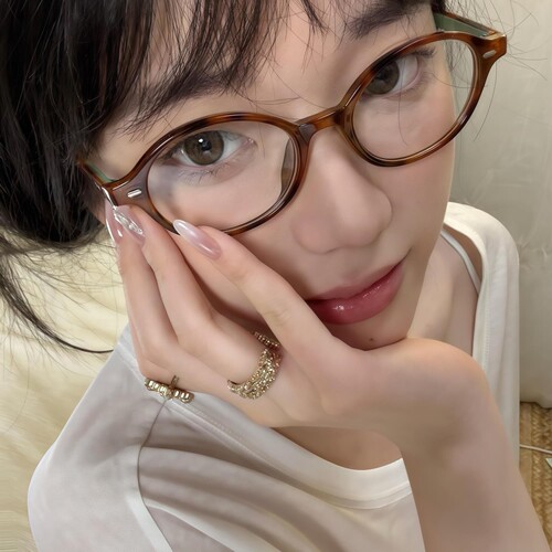 Hailey海莉同款美甲气质欧美白月光珍珠极光钻假指甲新娘穿戴甲