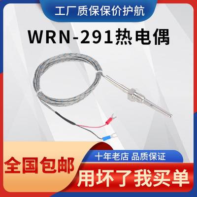 WRN-291K型探头式热电偶温度传感器 WZP291PT100热电阻4分2分螺纹