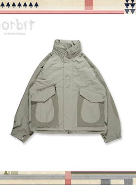 norbitSIDE SNAP SLIT JACKET野战夹克日系山系户外外套野营防水