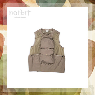 norbit 日本山系机能盐缩尼龙双层网眼背心马甲户外露营 服饰