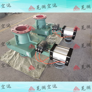 智能调节4-20毫安气动胶管阀，耐温耐磨管夹阀厂家发货，双作用夹