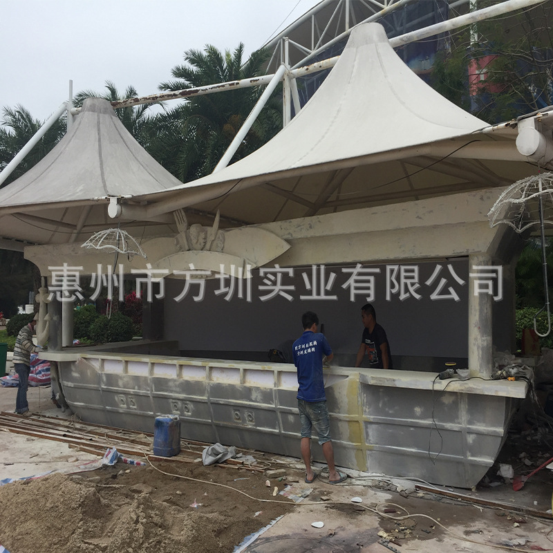 厂家定制大型售卖亭卡通北欧大型海盗船奶茶咖啡亭小吃售卖亭景区