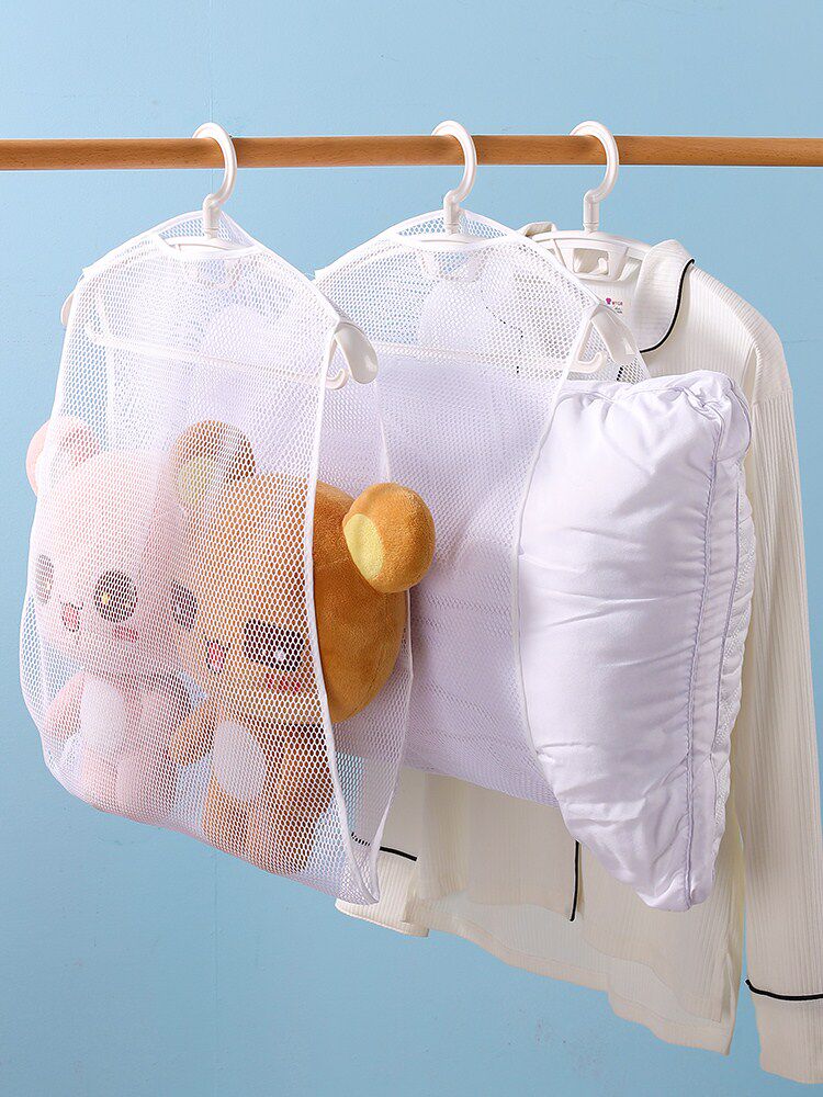 晒枕头神器防风枕头晾晒网阳台晒鞋架窗外晾衣服架窗户外袜子网袋